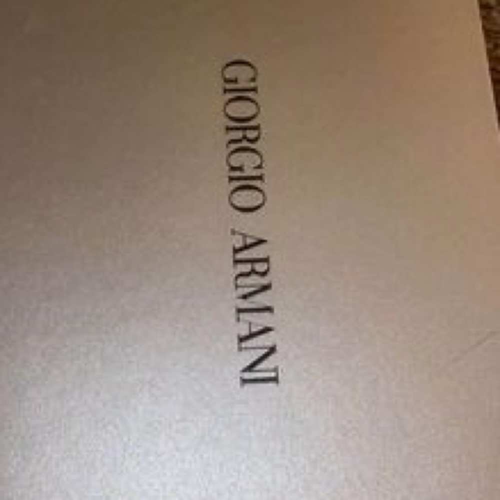 Giorgio armani slide size 40, asking 120, paid 295 plus tax, worn 1x